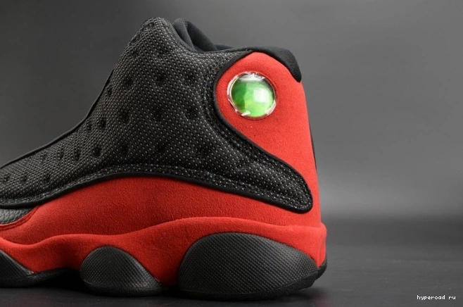 13 Jordan mens Air red black RetroBred 414571-004  0816